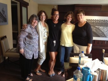 The ladies from the workshop (L to R): Sandy, Ginny, Chrissie, Me and Marilyn.